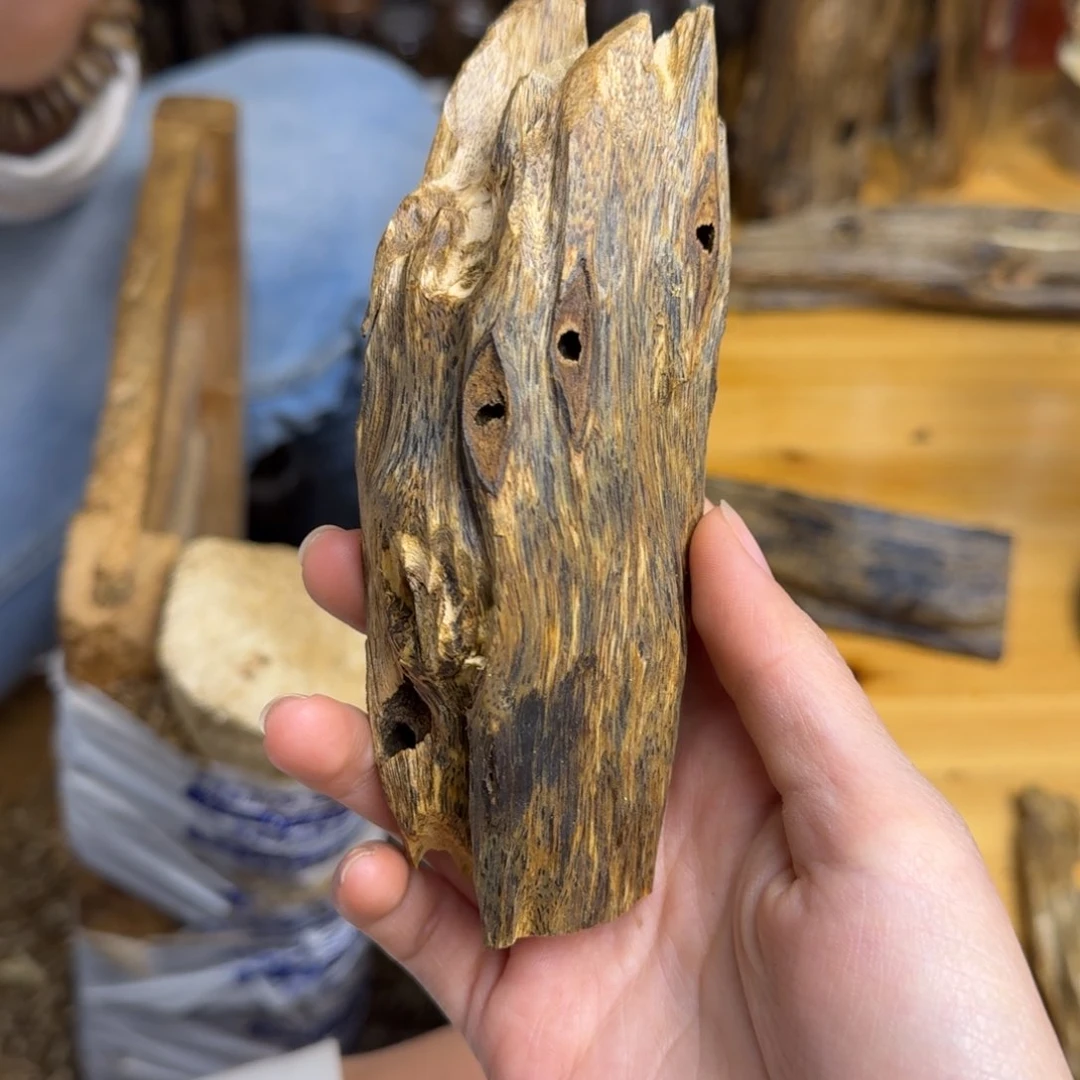 沉香沉香碎屑白棋品种块料78克