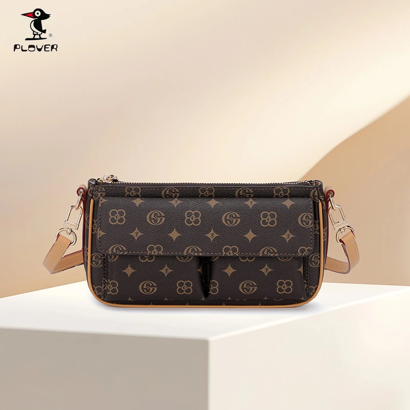 【10号】PLOVER斜挎包时尚宽肩带中古包经典潮流时尚单肩夏季斜跨包