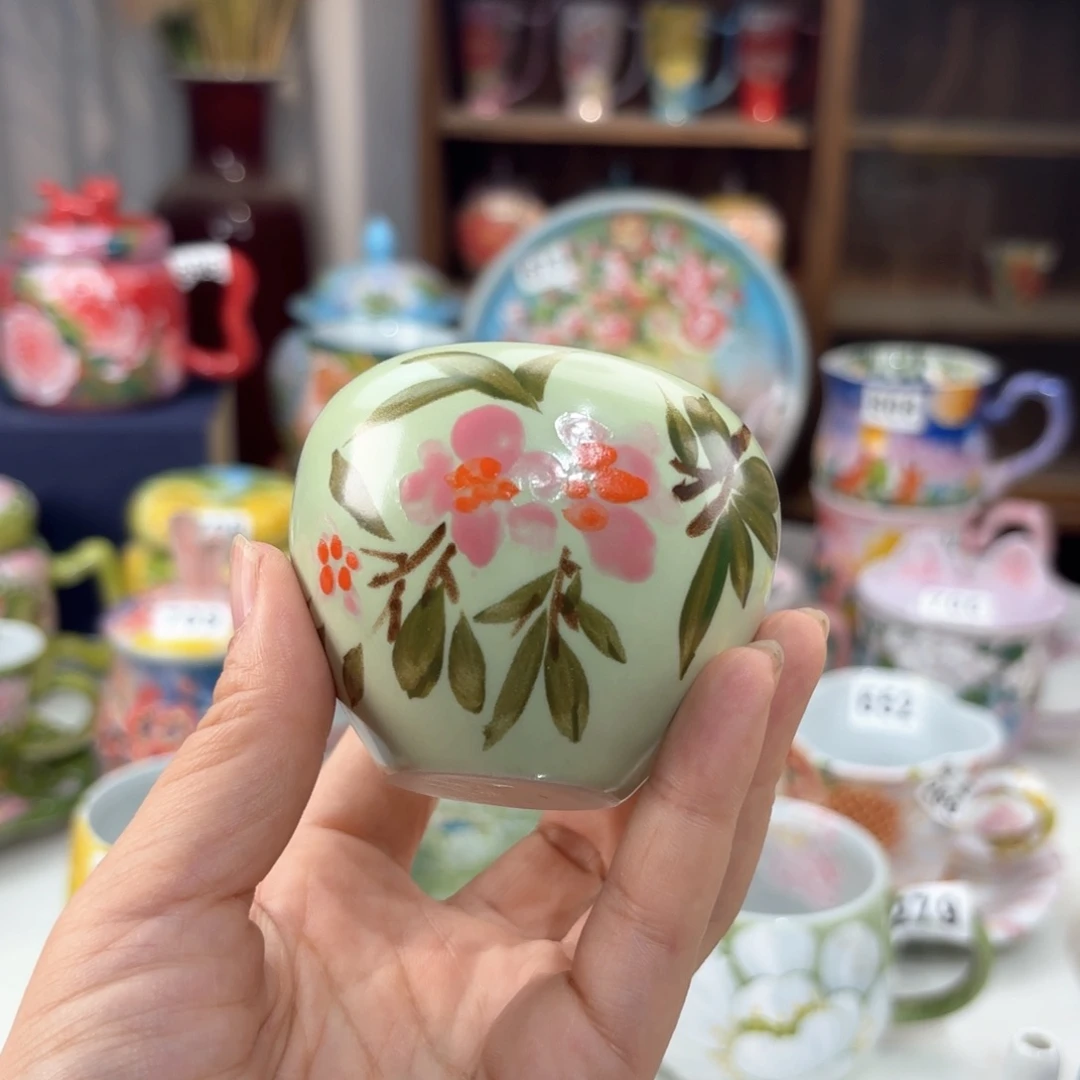 景德镇手绘高温釉下彩陶瓷茶具
