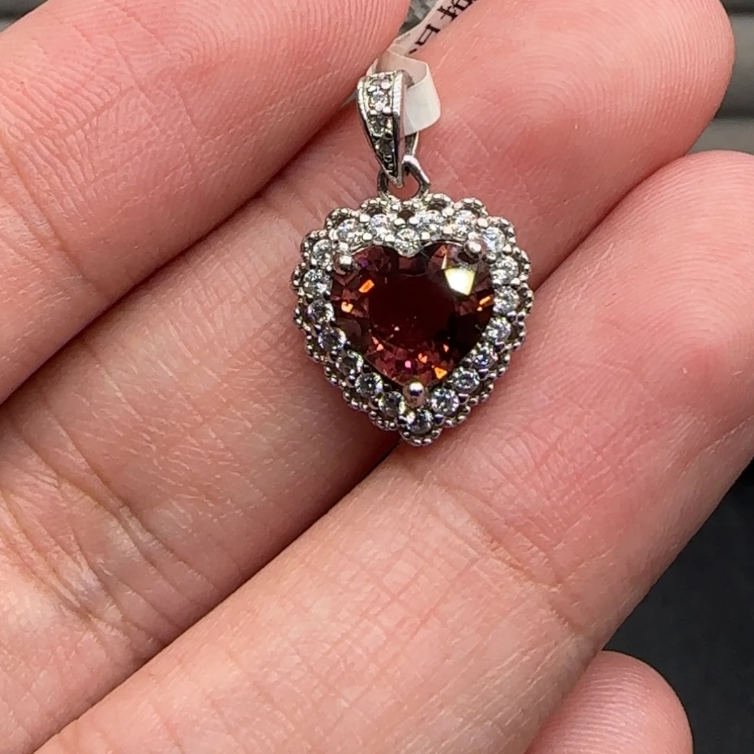 碧玺颈饰银S925镶嵌