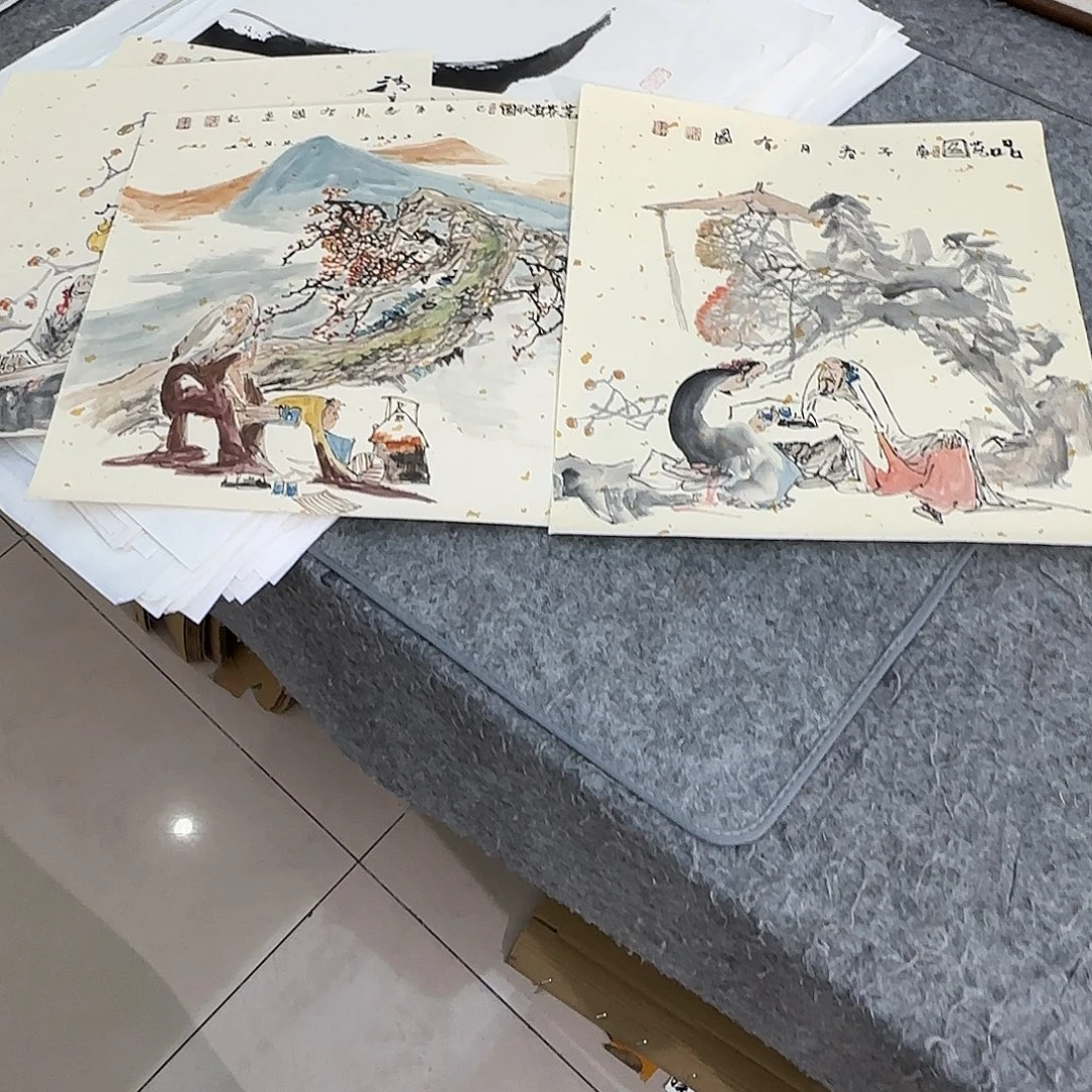 聆***3国画孙有国精品软片2张