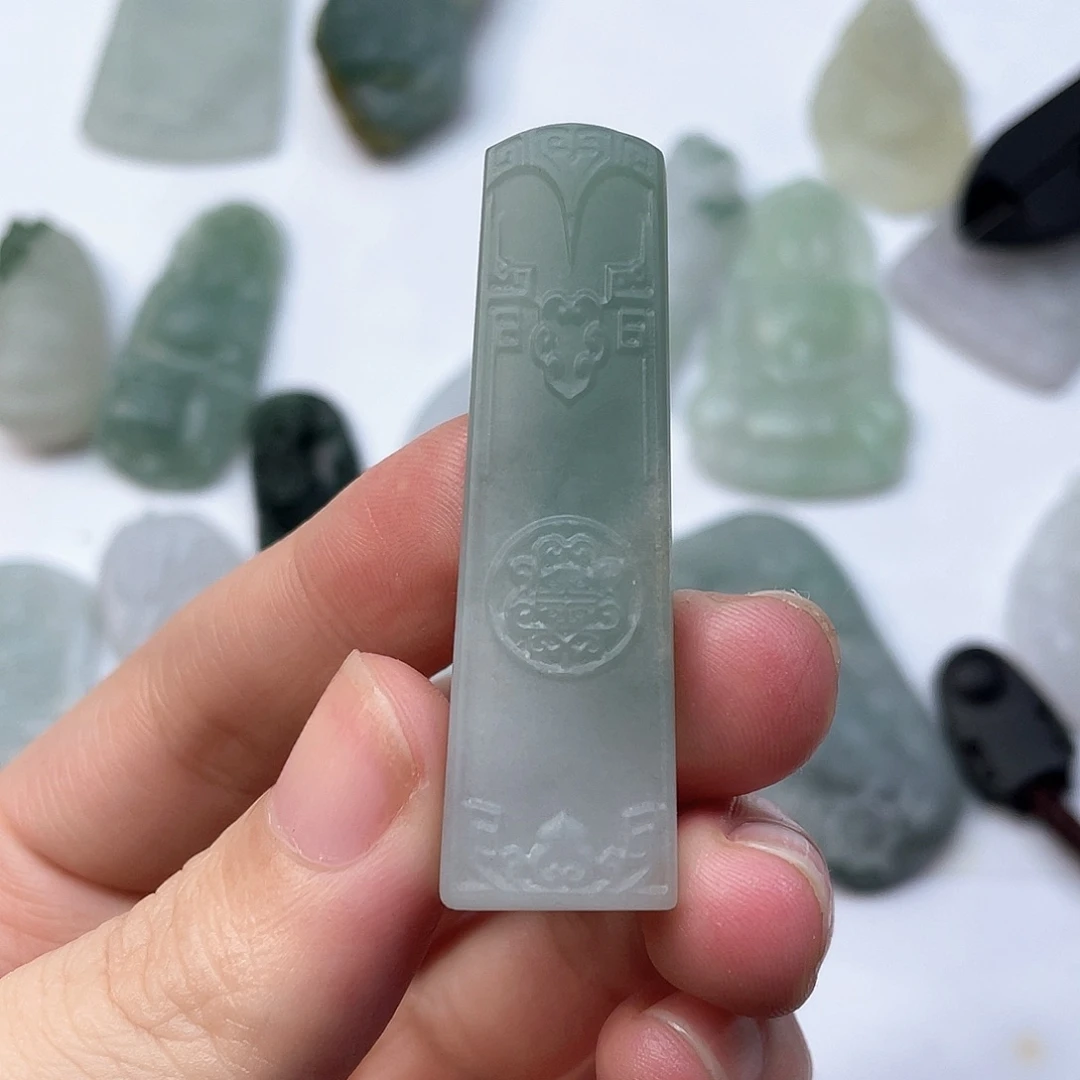 定制翡翠未镶嵌粒****吖仿古