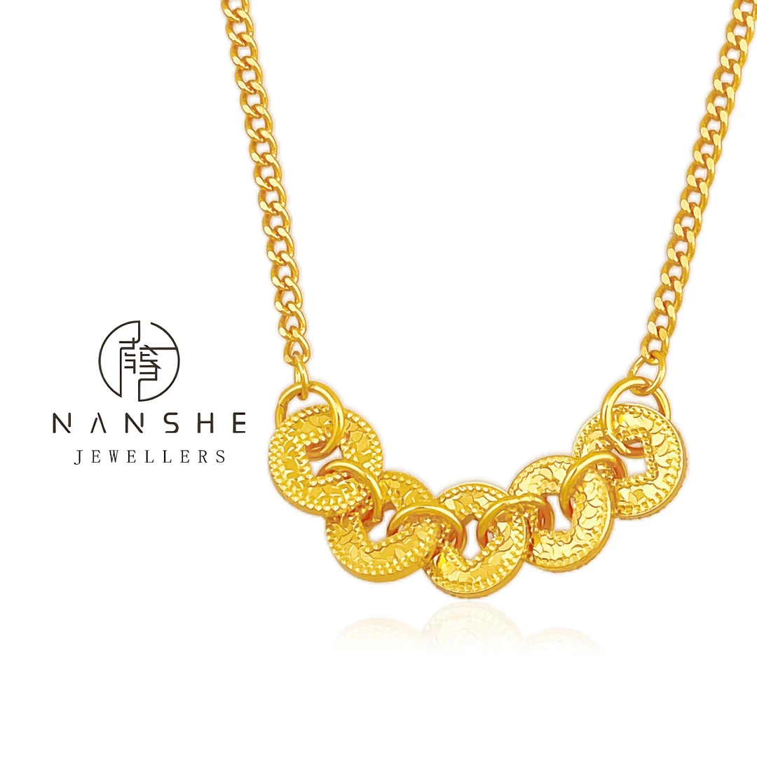 NANSHE/南奢 龙鳞五帝钱项链轻奢 L960