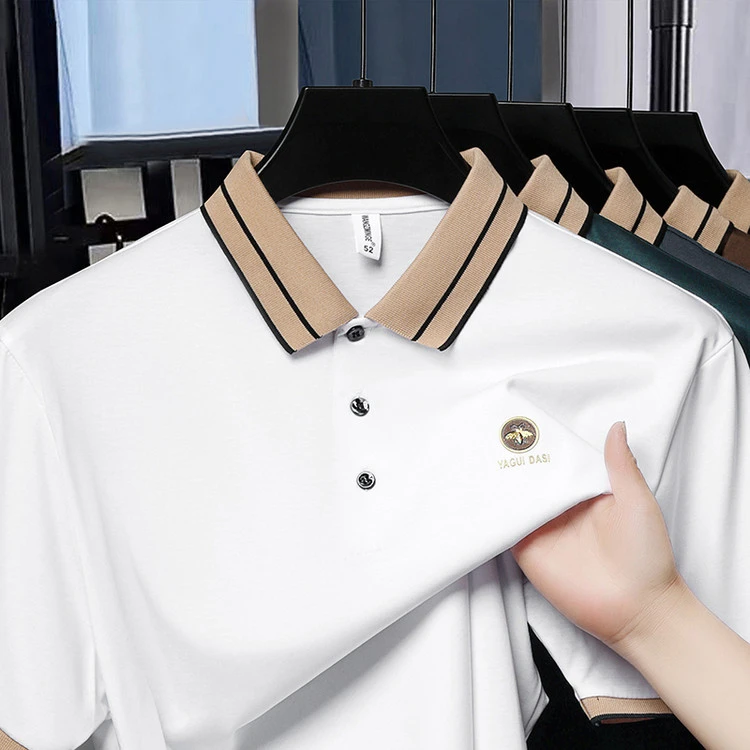 Polo衫男装2025年夏季秋季字母