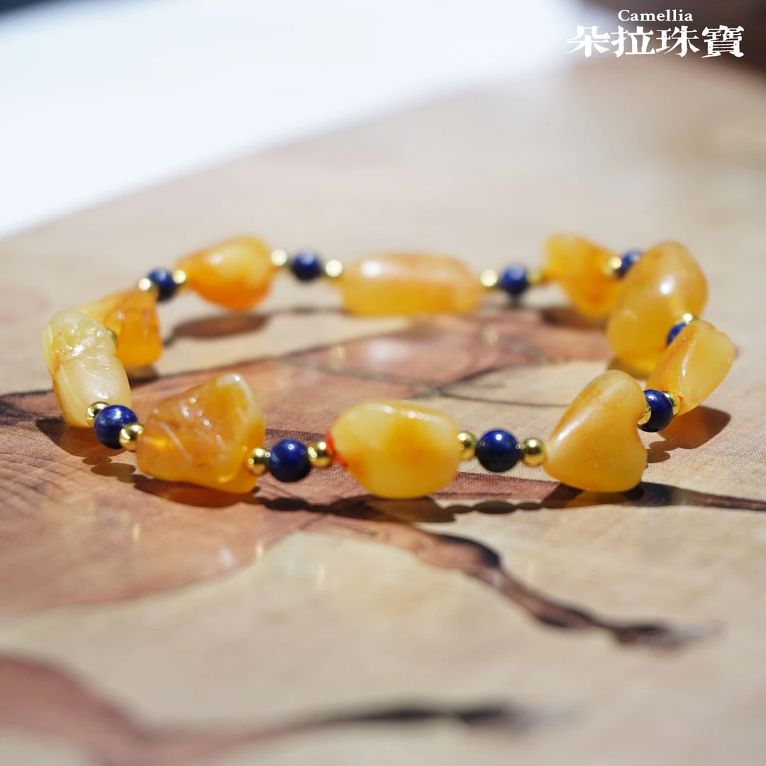 人间山茶 3088 蜜蜡手链  多样性发其一
