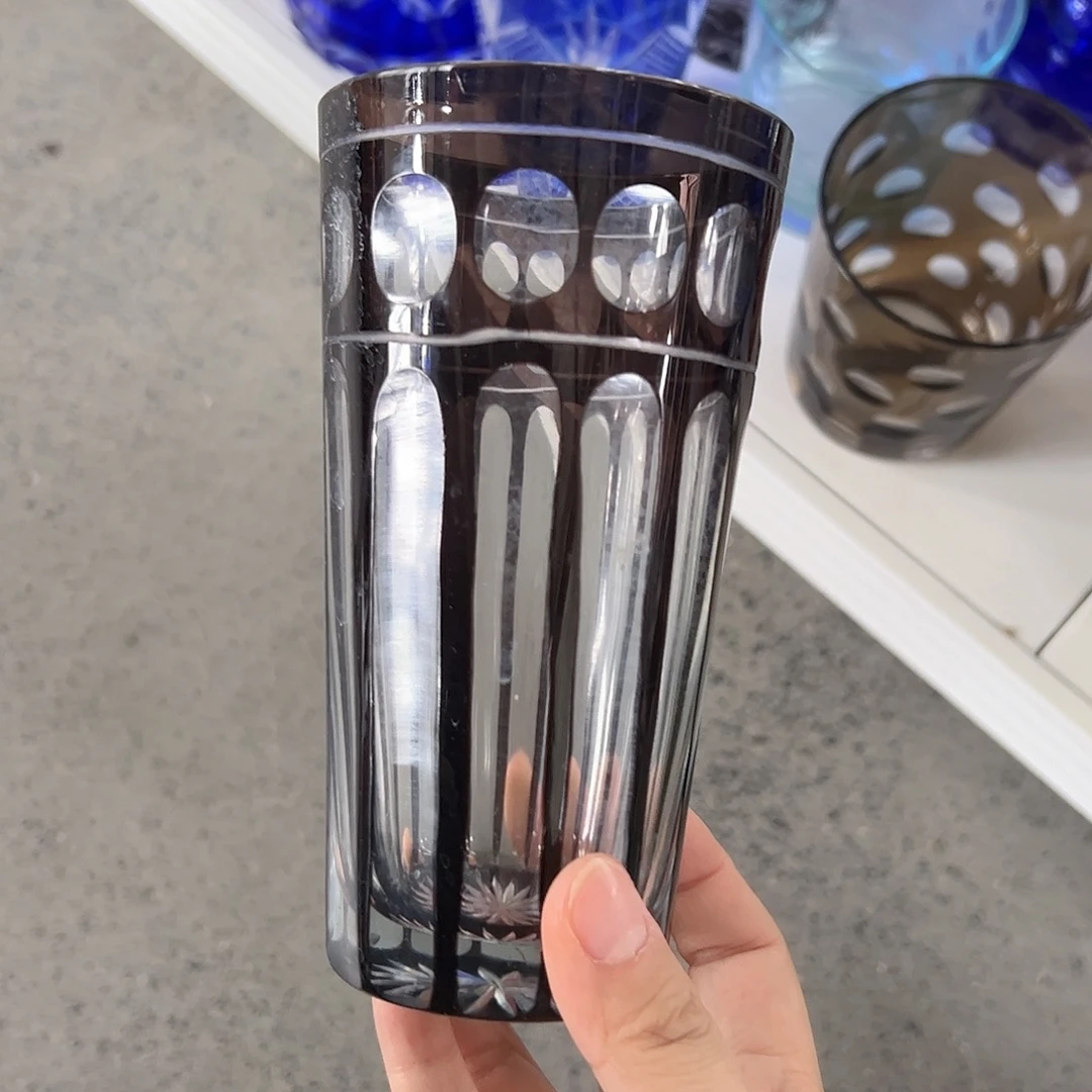 水晶玻璃高脚款微瑕一个