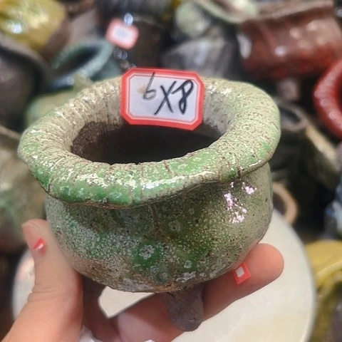 粗陶花盆手工花盆