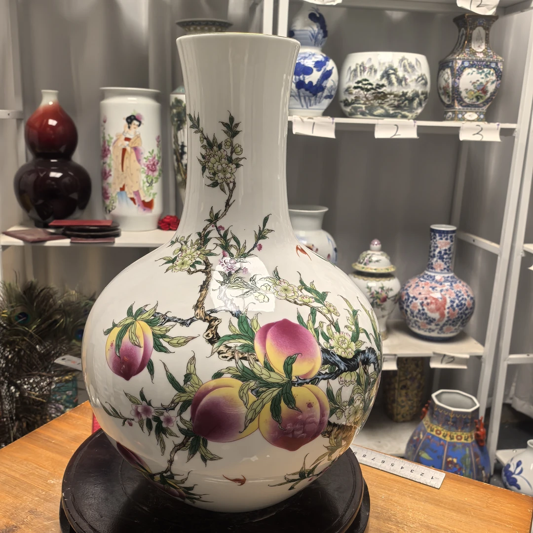 景德镇孙绍平寿桃天球