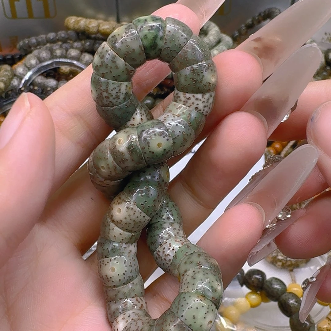 手串星月菩提7荣耀糯冰绿幽灵大肠10