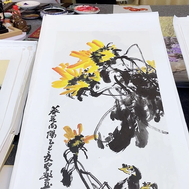 国画张圣敏先生纯手绘作品