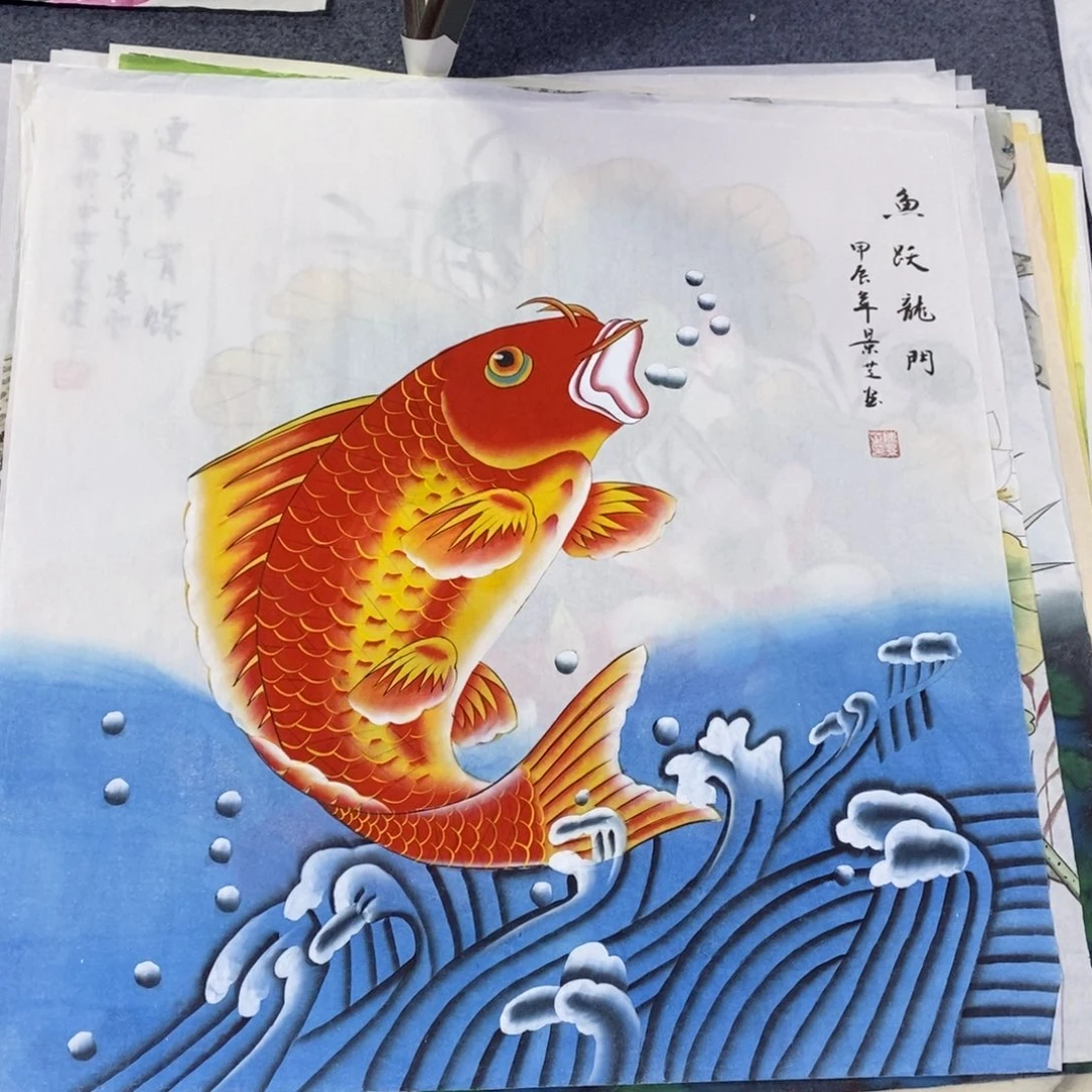 国画尺寸68✖️68工笔斗方画画