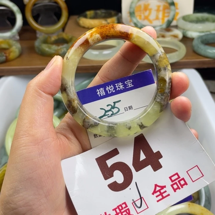 未镶嵌蛇纹石玉手镯