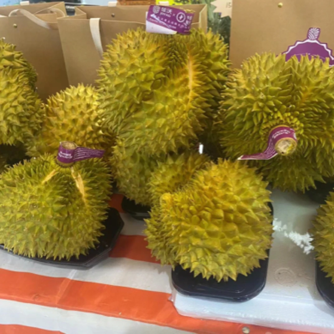 新鲜榴莲扒好650克左右核小榴莲同城配金枕泰国