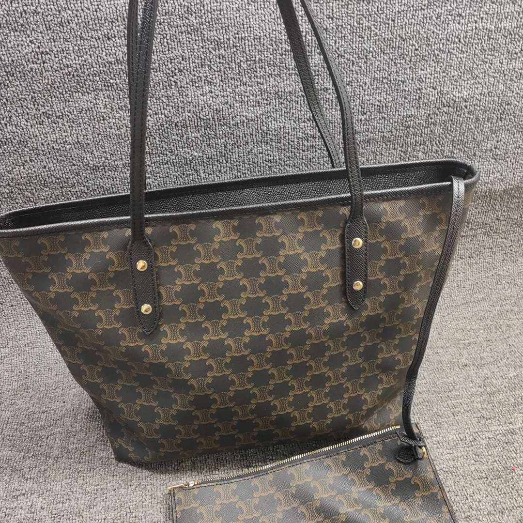 熊皮匠包包女2025新款通勤托特包大容量女士子母托特包