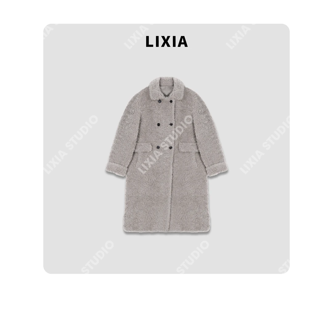 LIXIA【温柔时光】老钱轻奢舒适保暖羊毛毛呢大衣-D9988