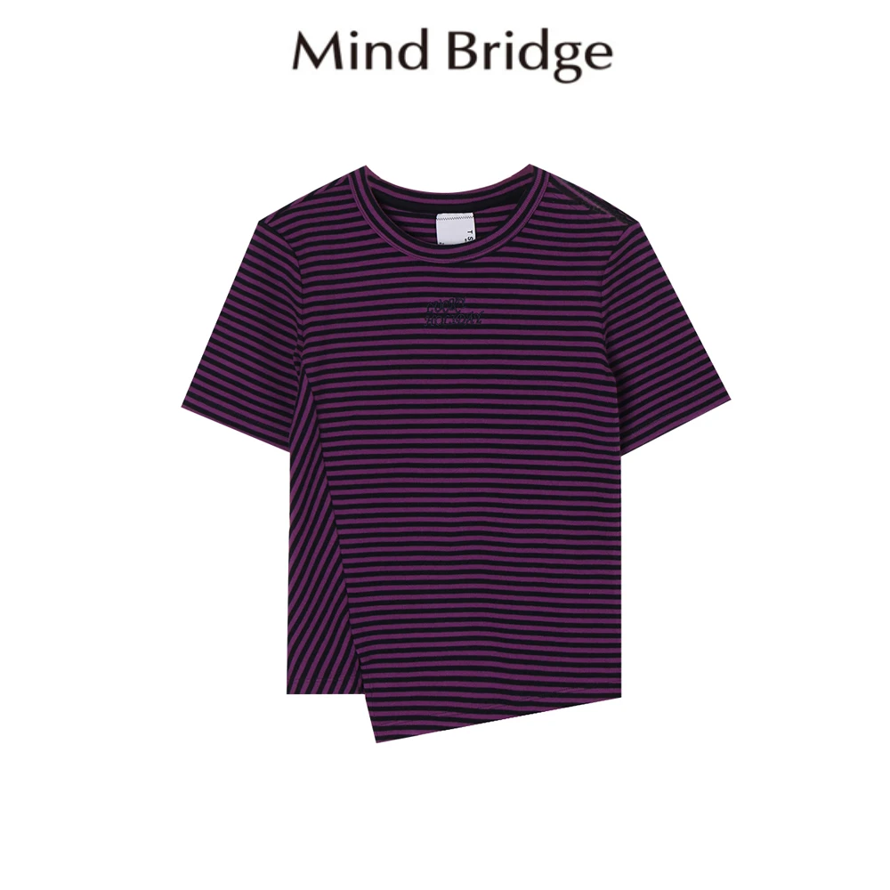 Mind Bridge/心桥条纹短袖T恤衫时尚休闲百搭MB1961-MUTS323G