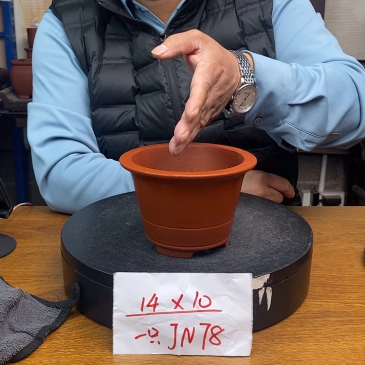 紫砂花盆货号一只JN78