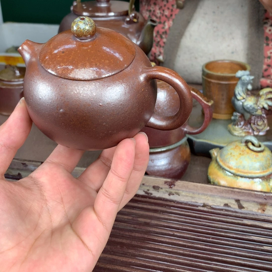 紫砂茶壶纯自然柴烧