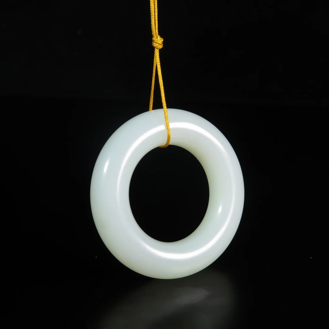 清代素玉环/MZ549653/和田玉/民族文物