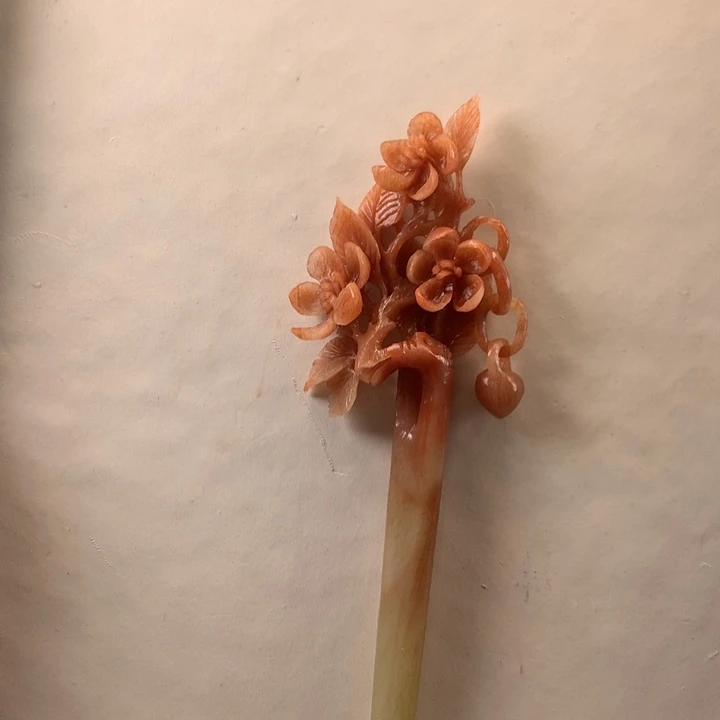 蛇纹石玉未镶嵌发饰