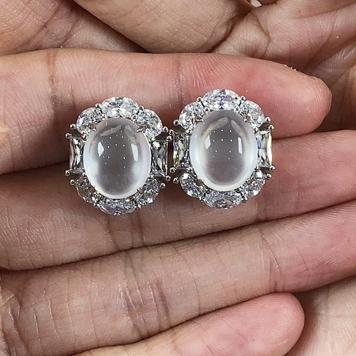 石英质玉银S925镶嵌颈饰