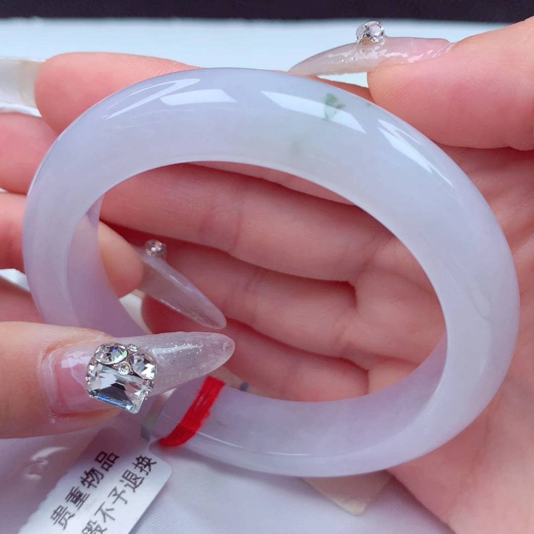 翡翠手镯未镶嵌天然缅甸翡翠A货手镯 20号