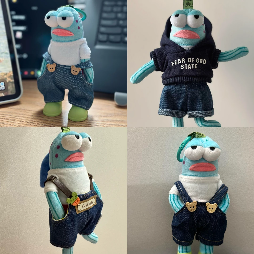 仅衣服比奇堡的居民们娃衣海绵宝宝酷酷鱼打工鱼愣愣鱼瘫瘫鱼服饰