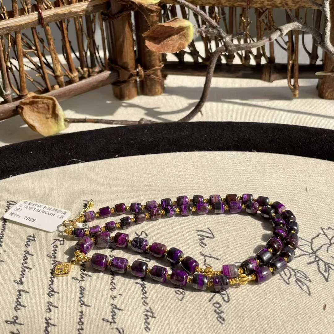 南非舒俱来丝绒老型珠项链18k/40cm/AZB9628（秋绥）