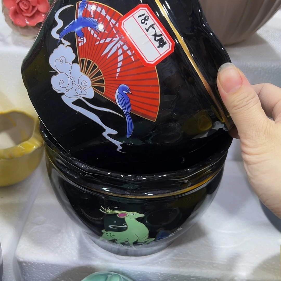 外贸尾单陶瓷花盆凑单10米包邮