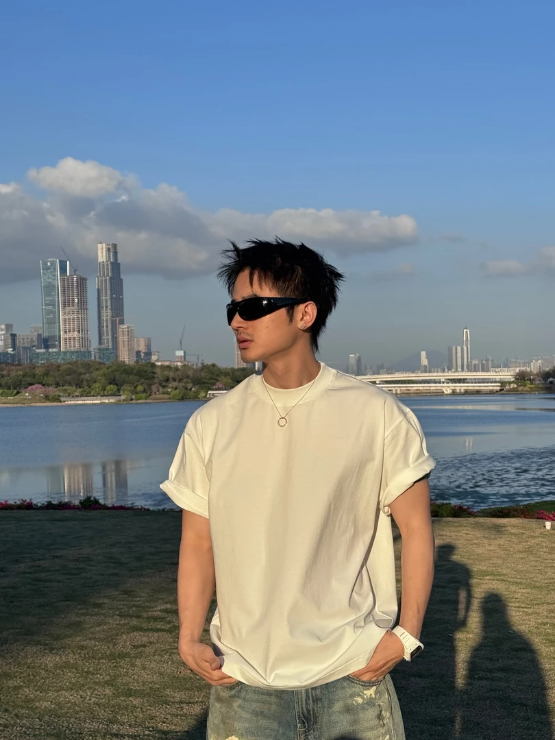 WBHFOR男款宽松白T 3.1（清爽）