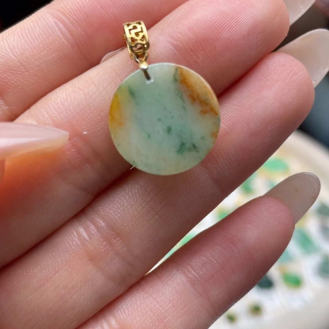 翡翠银S925镶嵌颈饰