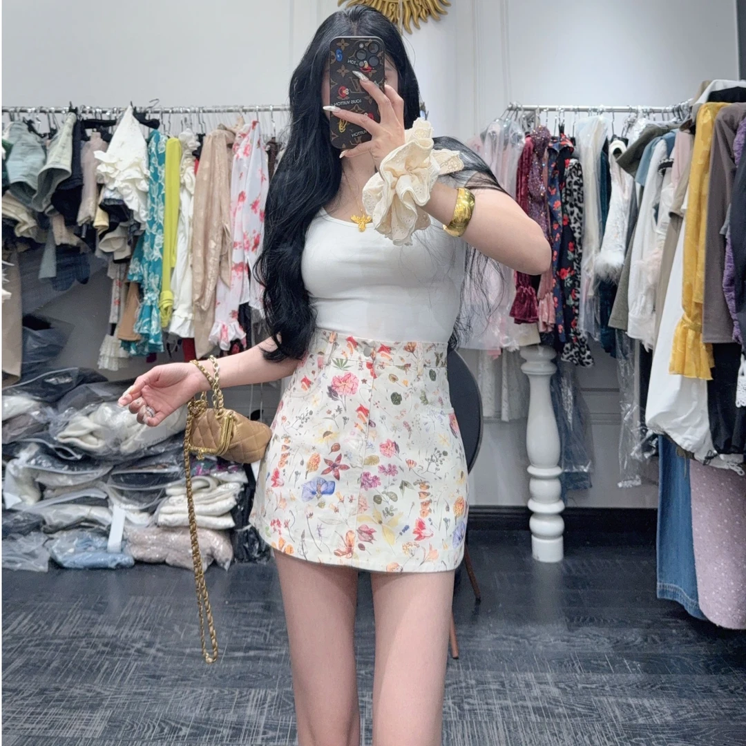 大气元（半身裙）布拉格广场牛仔短裙