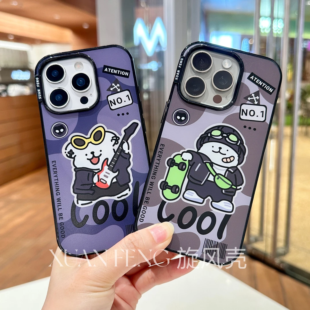 原创潮酷滑板狗磁吸适用于苹果17pro/16pro/1514个性防摔手机壳套