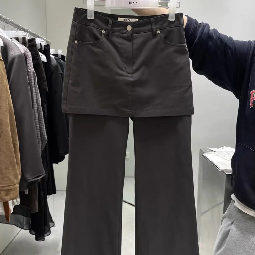 秋季新款女时尚百搭屁帘显瘦休闲裤