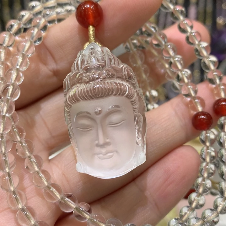 水晶颈饰未镶嵌天然