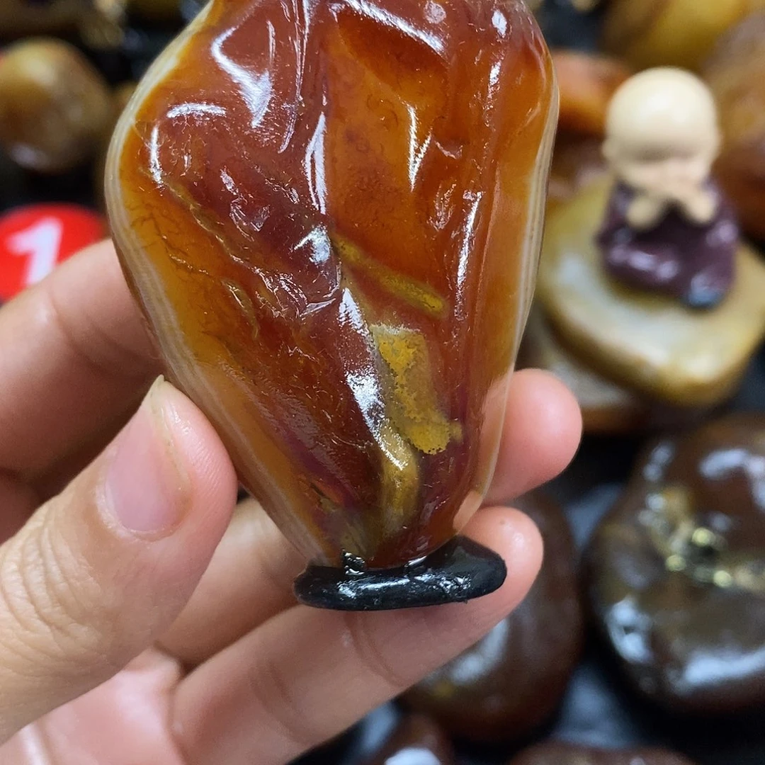 玛瑙/玉髓未镶嵌手把件