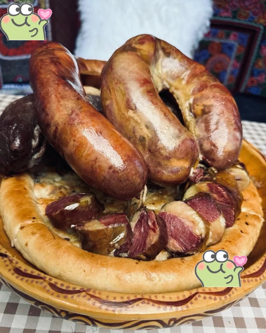 新疆熏马肠子特产美味顺丰速运（生ham)