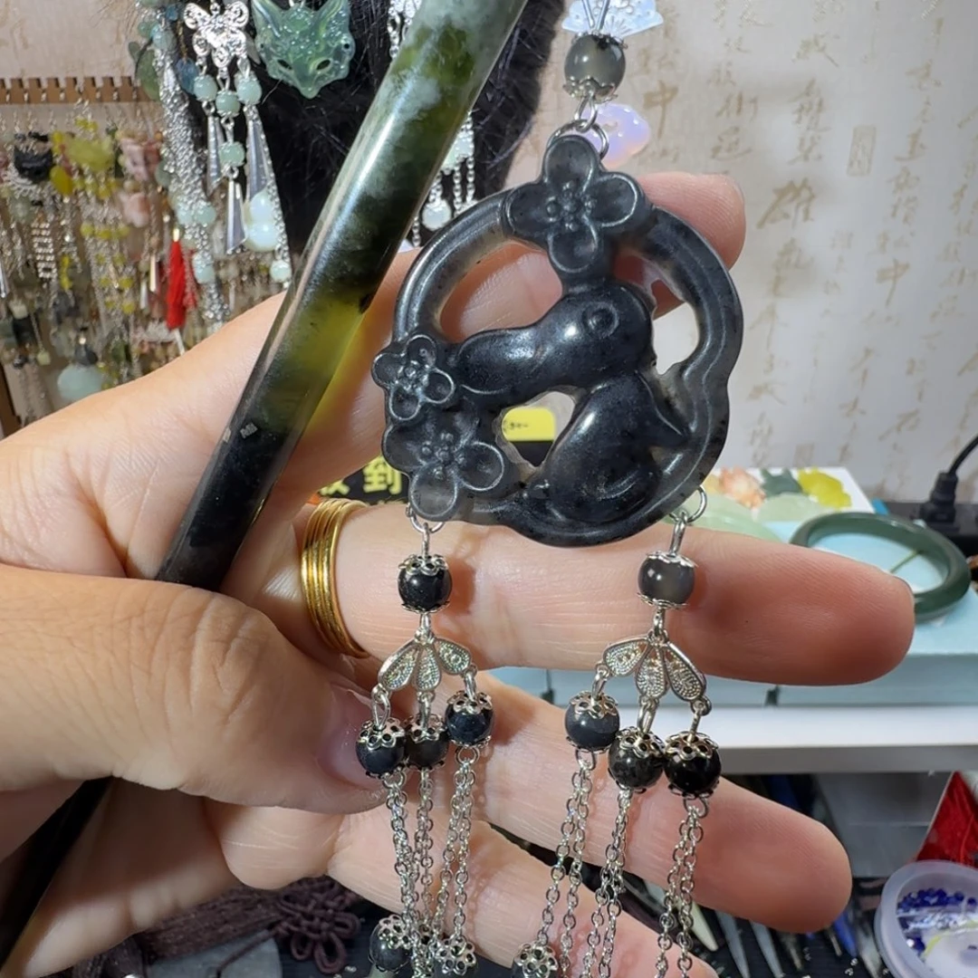 未镶嵌岫玉发簪福利款