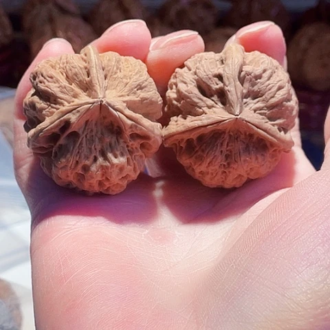 把件文玩核桃果冻成冰带彩色差磕尖39