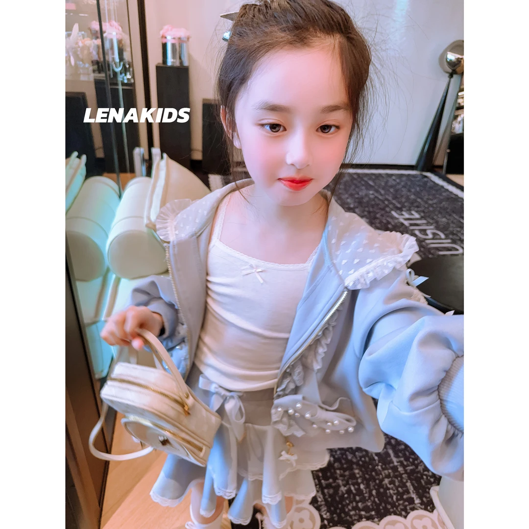 Lenakids【现货·蝴蝶结蕾丝可爱风】Lolita重工运动套装25021602