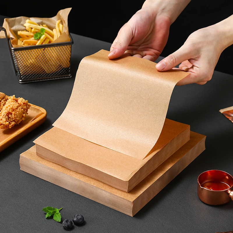 本色商用烧烤纸烤肉纸原木色烤盘烤箱吸油纸食物专用烘培油纸不粘