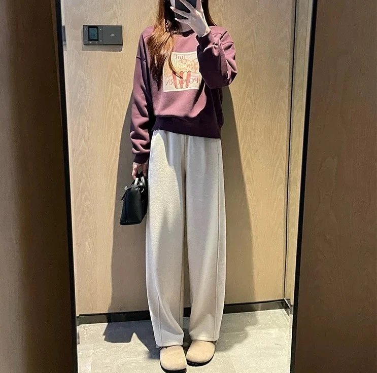 FUJIA STYLE新款气质休闲百搭时尚简约舒适休闲裤K2816