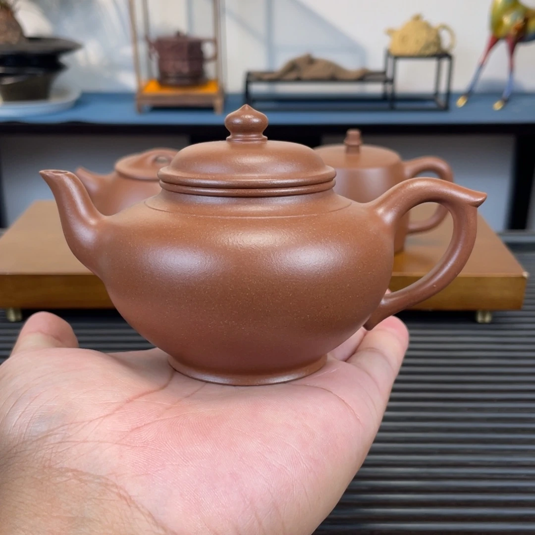茶壶紫砂台西紫泥笑樱200cc