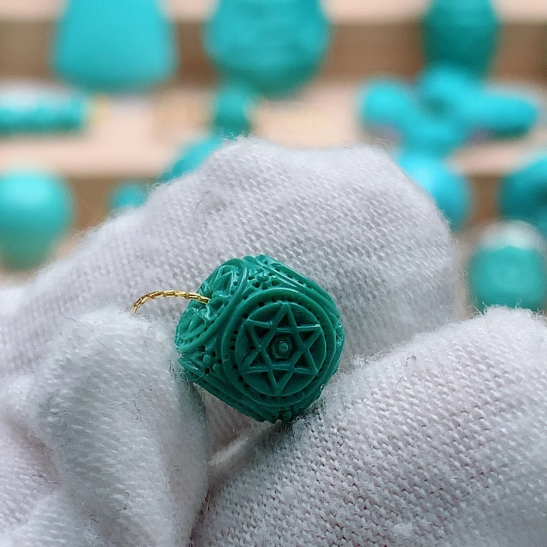 绿松石未镶嵌六方