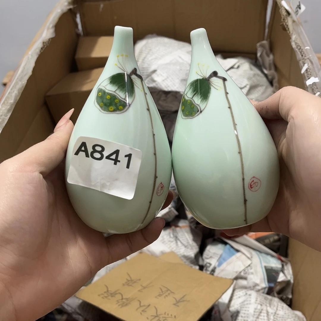 瓷片茶摆件工艺品摆件666