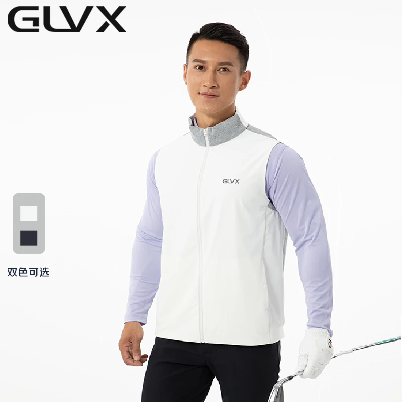 GLVX高尔夫服装男马甲春夏速干弹力舒适防风轻薄透气简约新款背心