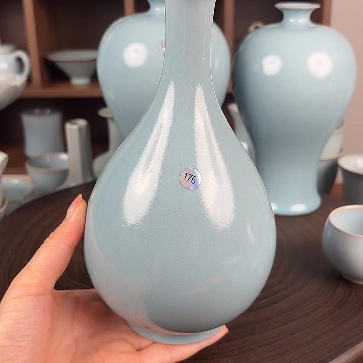 杯子仿古釉中号玉壶春瓶二级品176