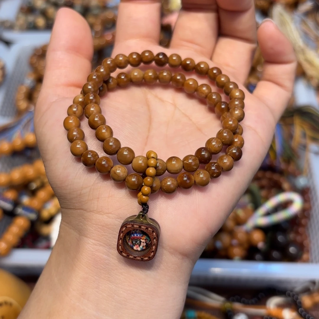 白玉菩提吊坠卡6库克双圈