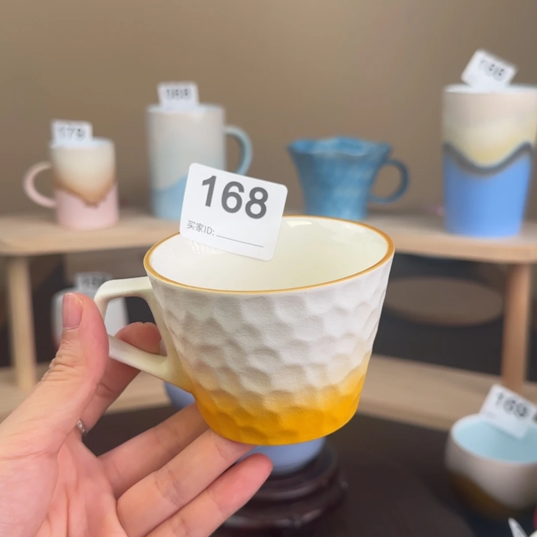 颜色釉咖啡杯水杯