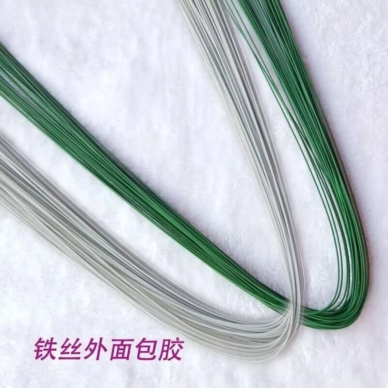 24号包胶铁丝定型条0.6mm手工细铁丝diy丝网花材料